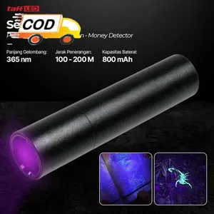 Detektor Uang Asli Alat Cek Pendeteksi Senter UV Ultraviolet Urin Jamur Hewan 365nm Baterai Isi Ulang
