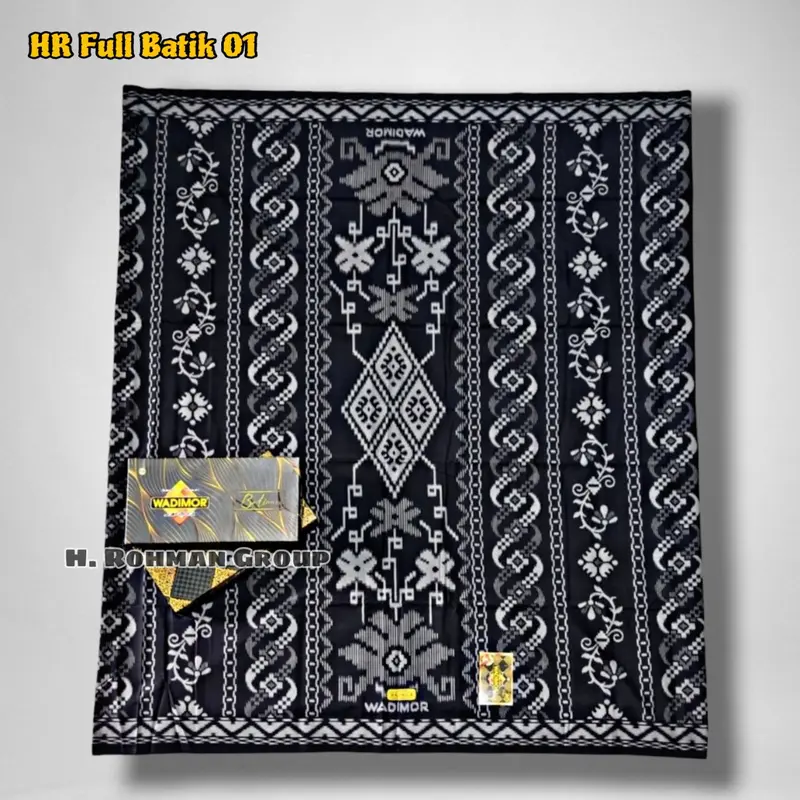 Sarung Wadimor Hitam Polos Tumpal Motif Kembang Batik Bisa COD Ukuran Dewasa Kwalitas Super Santri Muslim Putih Mewah 3