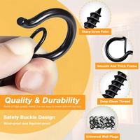 Gambar 10 PCS paku ulir Mudah untuk menginstal - sekrup dalam kait /paku ulir Skrup /Sekrup tanda tanya /Skrup Gantungan - Vertical-Black-10PCS dari appelhouse.s Kota Cirebon 3 Tokopedia