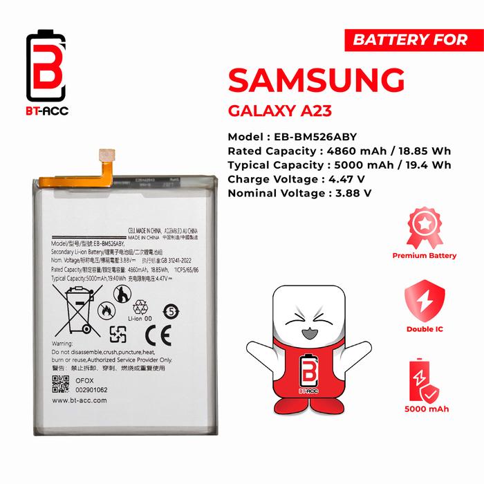 Gambar BT-ACC Baterai Battery Batre For Samsung A23 - A73 - M23 - M52 - M53 - EB-BM526ABY dari BT-ACC Kota Administrasi Jakarta Utara Tokopedia
