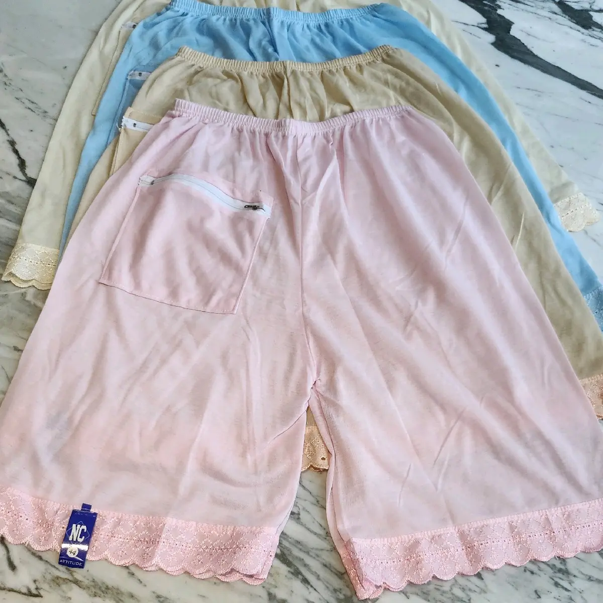 [ 1 & 3 pcs] Androk Dalaman Wanita Cewek Bawahan Casual Katun Dewasa