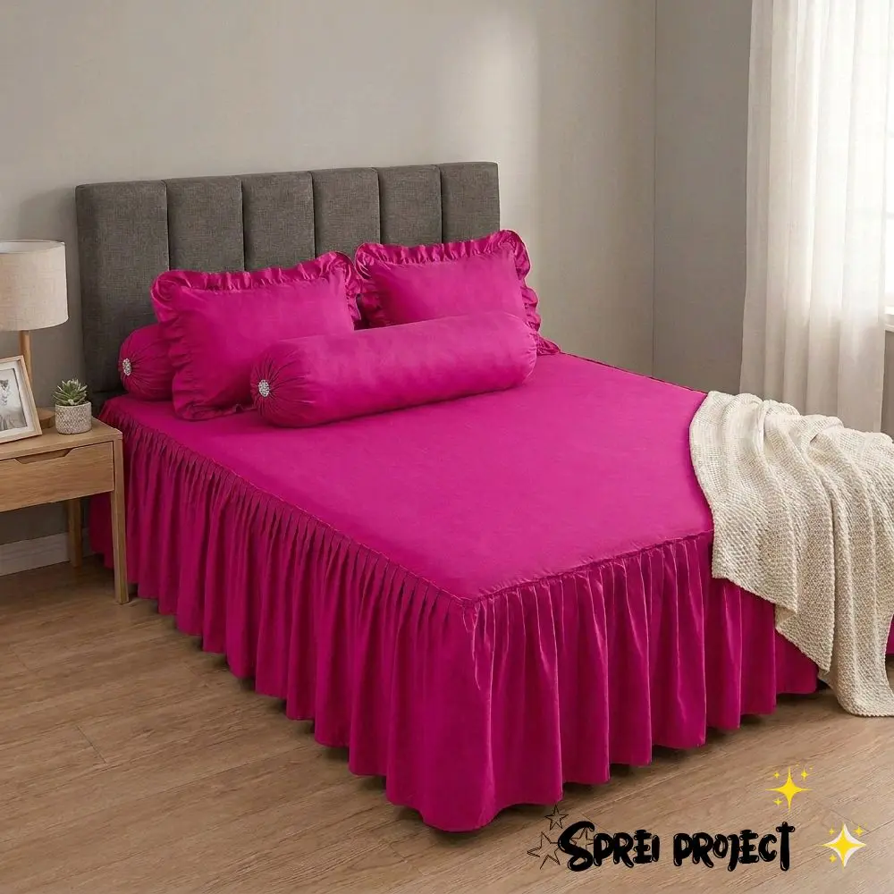 Sprei Rumbai Motif Bunga Dan Karakter 180x200 160x200