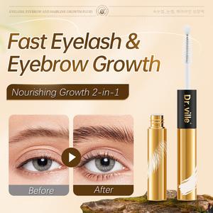 Dr.ville Eyelash Growth Serum 2 in 1 Lash Enhancers Primers Eyebrow Growth Serum Thick Eyebrows Natural Ingredients Eye Treatment