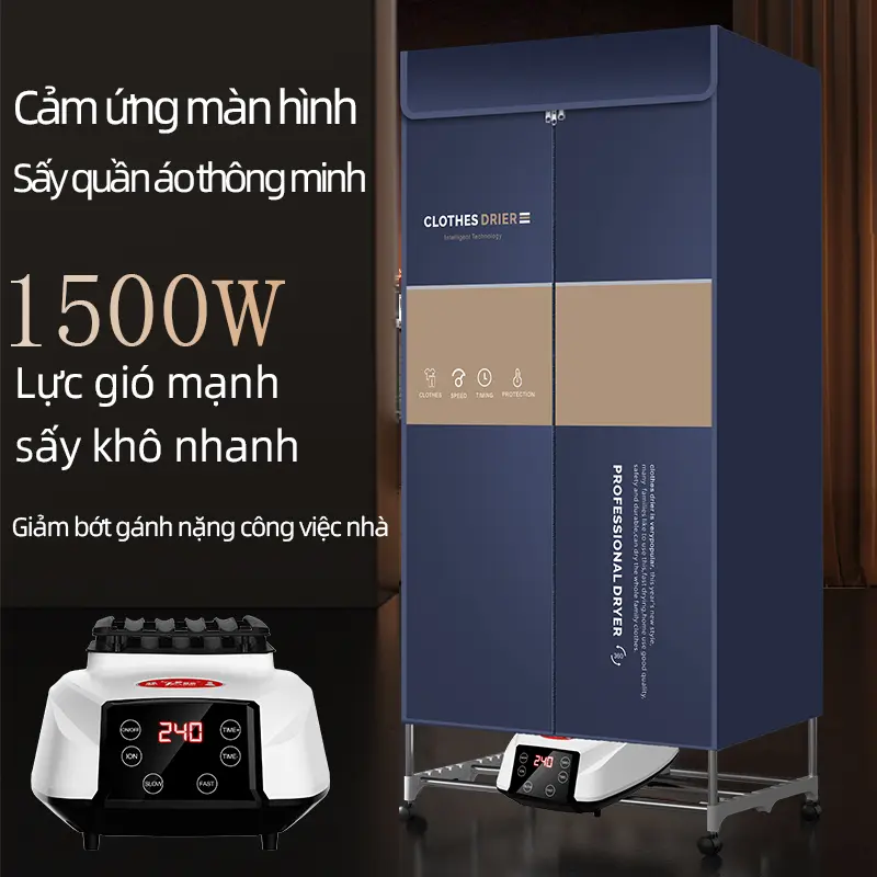 tủ sấy khô quần áo Máy Sấy Quần Áo Gia Dụng, TAJASON, Mẫu Mới, Công Suất Cao, Chức Năng Sấy Khô Nhanh Thông Minh, Dung Tích Lớn, Có Bánh Xe, Thích Hợp Cho Thời Gian Lưu Trữ