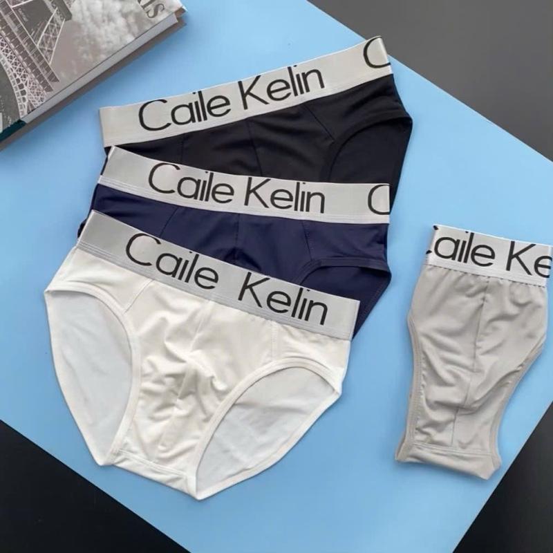 [C.K] Quần lót nam, Quần sịp nam tam giác chất thun lạnh co giãn 4 chiều , kháng khuẩn thông hơi , Quần chéo nam cạp dệt bản lớn co giãn mềm êm, body nam.  Menswear . Quần Lót  Nam Bigsize
