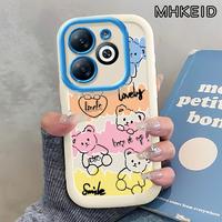 Gambar MHKEID Casing Hp untuk Infinix Smart 8 Smart 8 HD Smart 8 Plus Smart 8 Pro Tecno Spark 20 20C GO 2024 POP 8 Case Pola Beruang Beruntung Kasing kepulan krim Silikon Softcase Casing - Gaya1, Infinix Smart 8 dari MHKEID MALL Kab. Tangerang 1 Tokopedia