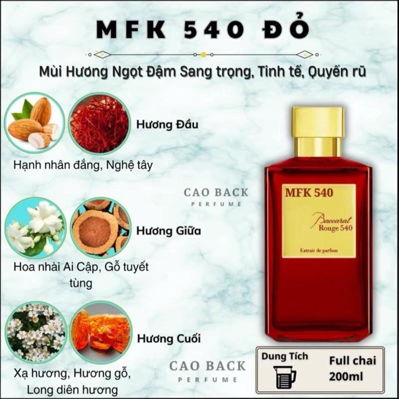  Nước hoa MFK 540 200ml full box 