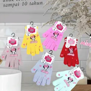 Sarung Tangan Anak Motif Gambar Karakter-Sarung Tangan Rajut Anak Cewek Perempuan