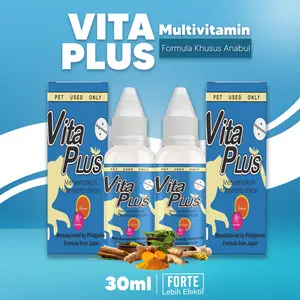 Vita Plus 30 ml - Vitamin Nafsu Makan Kucing Anjing - Multivitamin Hewan Peliharaan - Vitaplus