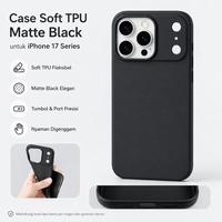 Gambar Case Compatible for iPhone 17 Pro Max Air SNAPFIT Soft TPU Matte Black Protective Cover Casing - iPhone 17 Pro dari Supcase Official ID Kota Administrasi Jakarta Barat 3 Tokopedia