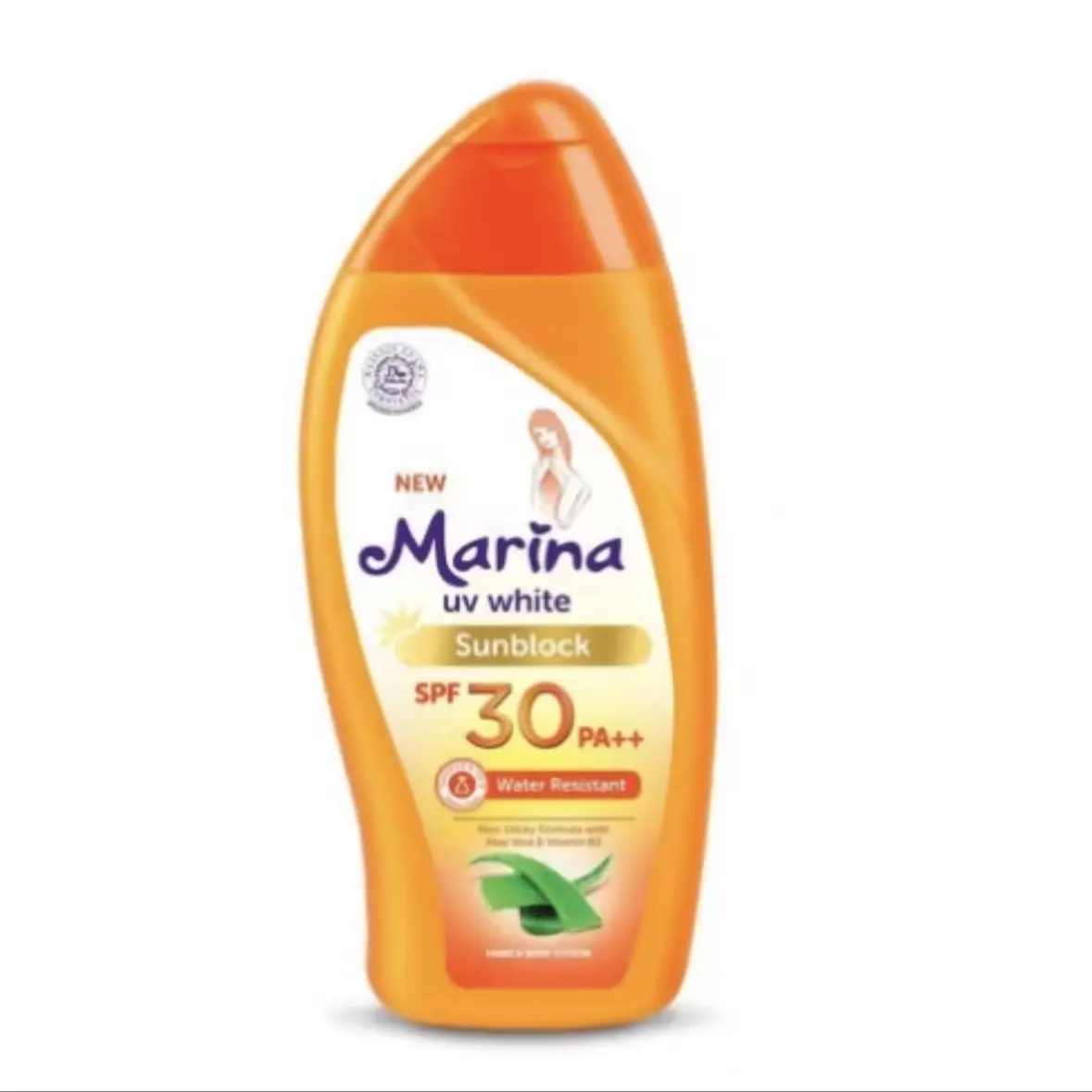 ￼[READY] MARINA UV WHITE SUNBLOCK BADAN LOTION SPF 30 MARINA HEALTHY AND GLOW E-COLLAGEN ASTA BPOM