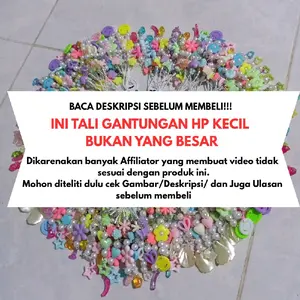 12 PCS TALI GANTUNGAN HP HANDPHONE / STRAPPHONE / PHONE STRAP PAKET USAHA LUSINAN