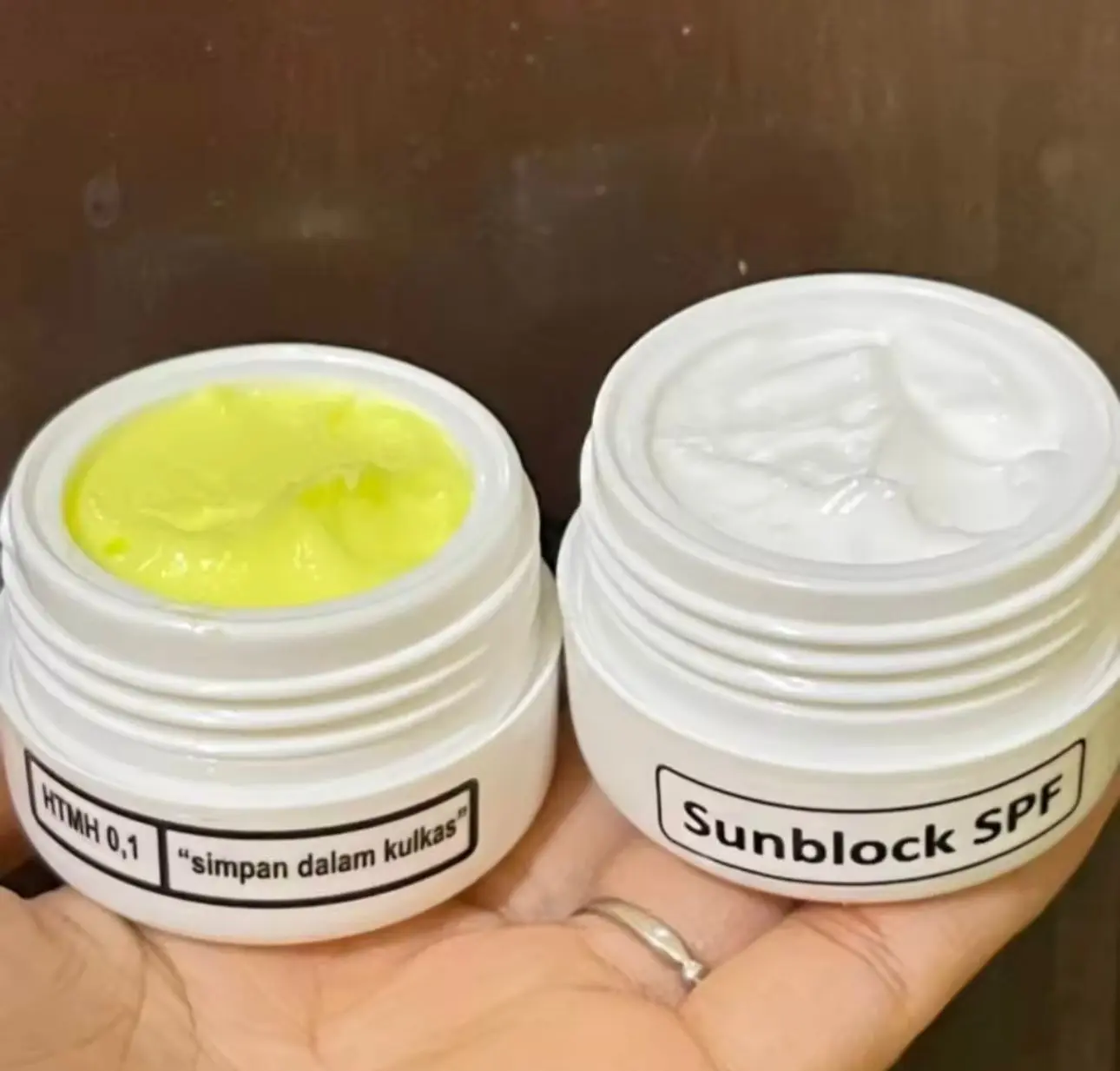 paket htmh 01 dan sunblok untuk flek hitam - krem flek hitam