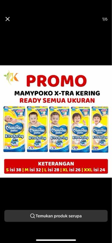 Product Introduction of MAMY POKO (JATIM 4ball mamy poko)poko panst popok bayi size lengkap 7