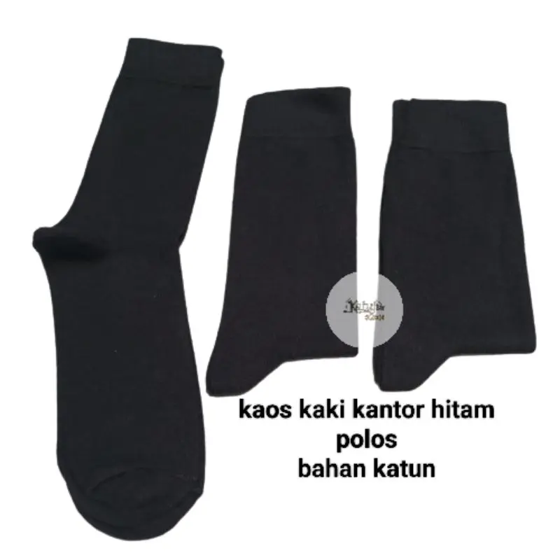 kaos kaki kerja hitam panjang/kaos kaki casual hitam polos
