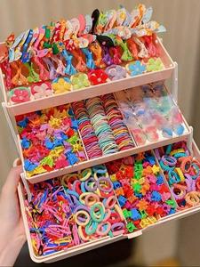 Set de 555 piezas de Pasadores para el cabello con mariposas coloridas, Peinados a la moda y dulces, Accesorios para el cabello, Aros de flores dopamínicos para el cabello, Pinzas para el cabello de mujer