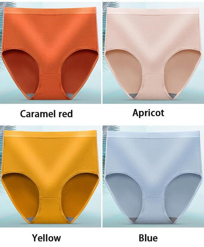 Product Introduction of M-2XL plus size Women's panties High Waist ,Comfortable,Breathable Seamless Antibacterial Underwear 5