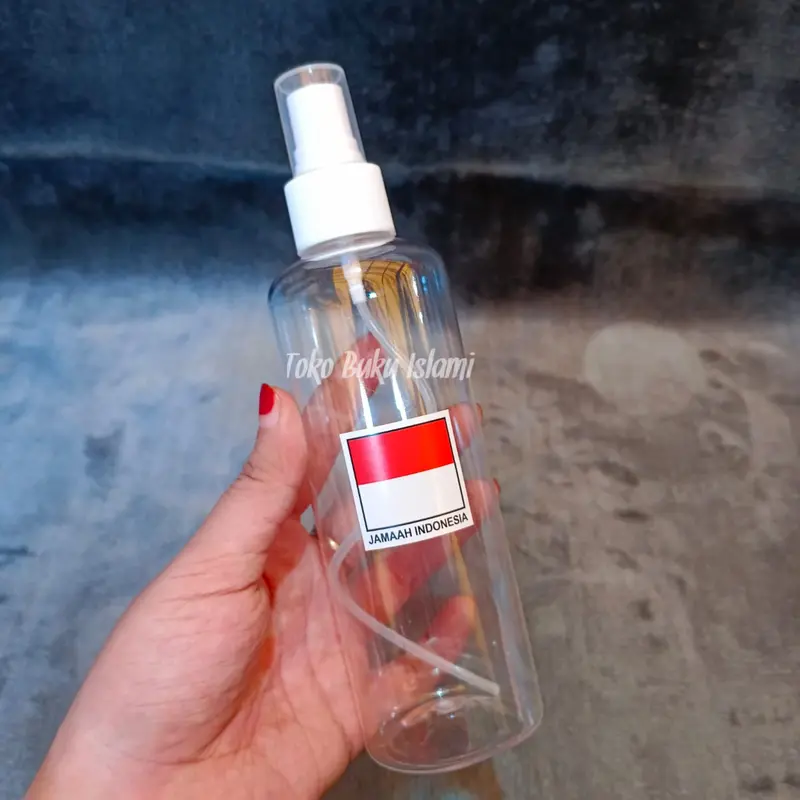 Botol Wudhu Spray Botol Spray Kosong Logo Indonesia 250ml Botol Wudhu Perlengkapan Haji dan Umroh 1