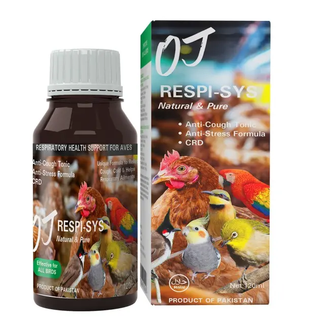 OJ Respi-Sys (120 ml) - RESPIRATORY HEALTH SUPPORT FOR AVES