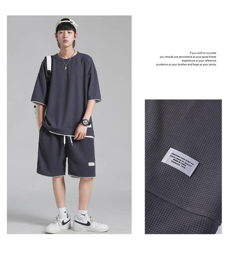 Product Introduction of Terno For Men Sports Outfit Set Shirts And Shorts For Men Korean Style Casual Terno Fashion (M-3XL) 33