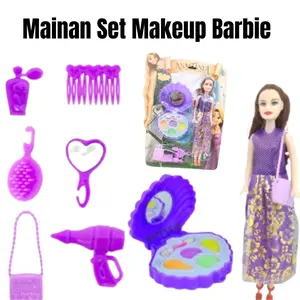 mainan set makeup barbie anastasya mainan anak perempuan