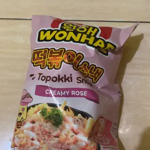 [Buy 1 Get 1] Mujigae by Wonhae Topokki Snack Creamy Rose 80 gr / Makanan Snack Teobokki Krim Krem Rose / Tteokbokki / Cemilan Makanan Instan Korea Halal