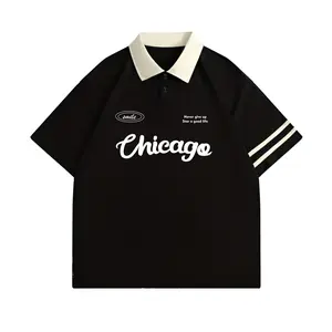Rugby Polo Shirt Pria Wanita Green Gold keren santai Casual rugby  shirt Cream Hijau Kaos Kerah Kain Katun Sablon Kombinasi Kaos Kerah Berkualitas kaos  vintage Tangan Pendek Formal Basic Green Combed Short tshirt  for  men