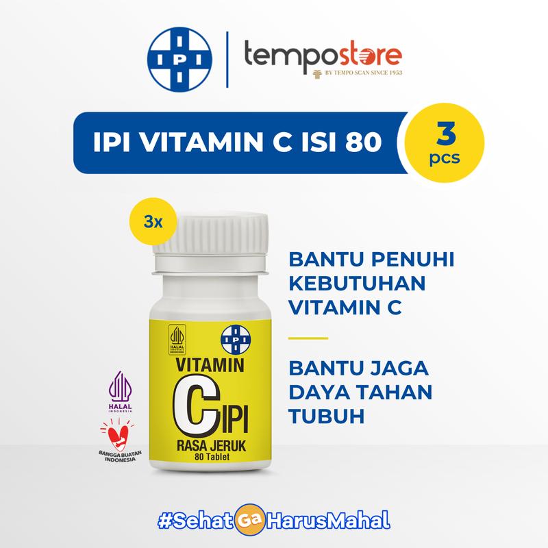 IPI Vitamin C - 3 Pot (1 pot isi 80 Tablet) [Exp : 03.2027] - Shop ...