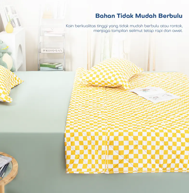 UNITWO DAILY [Bed Cover Only] - BED COVER / SELIMUT Motif Lucu Favorit anak dan Dewasa Hangat, Nyaman Ukuran Single, Queen, dan King 120, 160, 180 CM 5