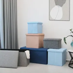 Muzy Tempat Duduk Portable Storage Box Sofa Kotak Penyimpanan Serbaguna Box Penyimpanan HSB202