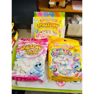 Camilan Marshmallow Chomp Chomp 60 Gr Duckie, Banana, Water Melon, Mallow Plain, Twist, Matcha, Ice Cream Grape, Strawberry, Puff Strawberry Pulp, Raisin, Vanilla, Rinjani  Love, Mini Chalk, Mantau / Mantou, Cucu Strawberry Choco, Bubble Gum