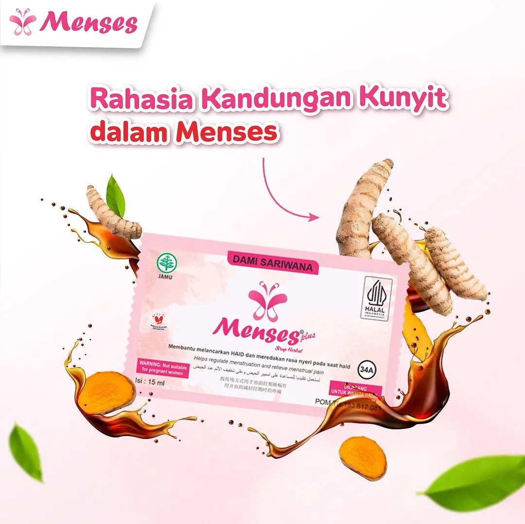 menses dami sariwana perbaiki siklus haid/menstruasi