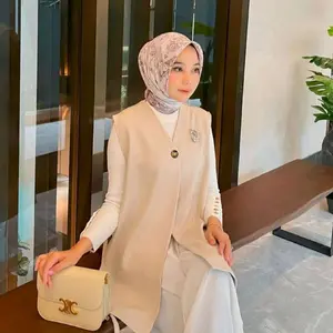 KARA RAPIKA VEST ROMPI PAKAIAN WANITA CROP BASIC SLEEVELESS VEST TOP PANJANG ATASAN Casual