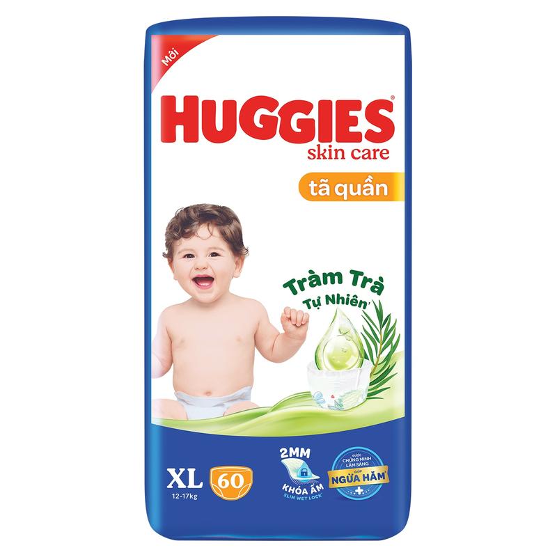 Bỉm - Tã dán/ quần Huggies tràm trà cho bé