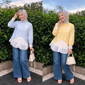 SRYU MODE - BAJU ATASAN BILKA STREP TERBARU ATASAN WANITA TERBARU Dengan Desain Elegan Dan Warna Kuning Cerah