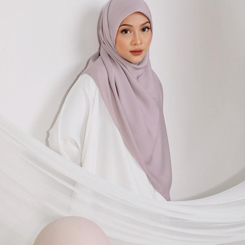 ByLinda.id | Basic Square Syar’i (140 x 140 cm) Jilbab Segi Empat Muslim Syari 0