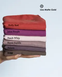 HIJAB LIZA ABU PINK KUNING COKELAT MATTE LOGO BARU BY DEENAY VOAL PREMIUM POLOS KERUDUNG SEGIEMPAT MODIS KEKINIAN CANTIK