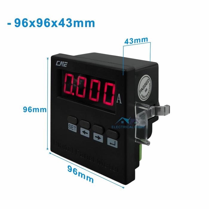 Gambar Ampere Meter Digital 72x72mm/96x96mm 1 Phase Current Meter 1 Baris Indikator - 72x72mm dari ELECTRICAL HOME Kota Surabaya 3 Tokopedia