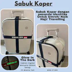 Sabuk Koper Strap Koper Free Cetak Nama Untuk Umroh dan Travelling