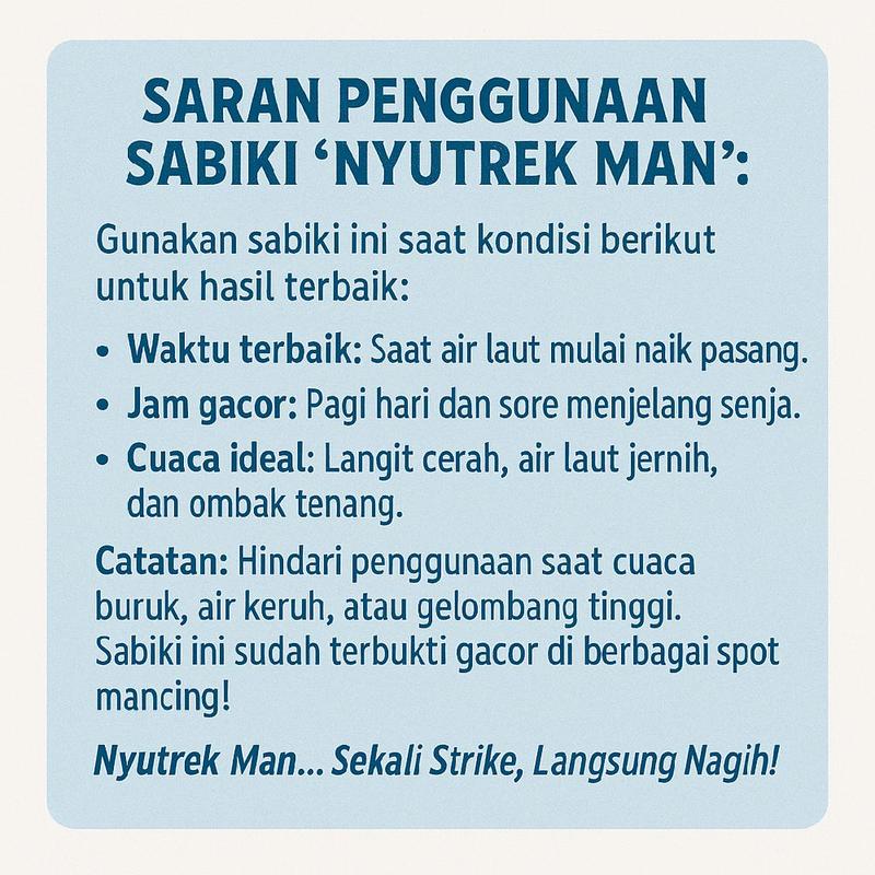 Umpan Gacor Sabiki 'NyutrekMan 2,5 Meter 5