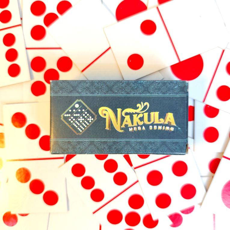 Mega Domino Nakula Sadewa - Mainan Kartu Domino Gaple Kertas Berkualitas Tebal & Besar