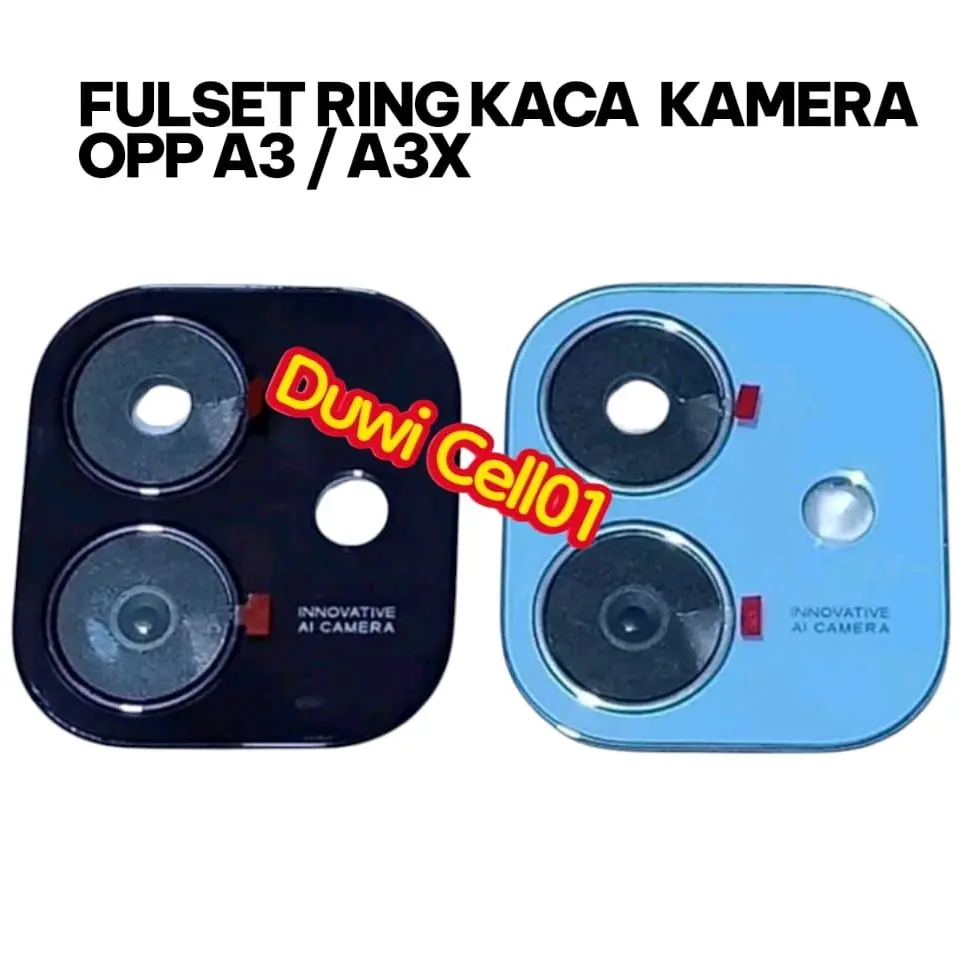 Kaca Kamera Fulset Ring Opp A3 / A3X Kaca Kamera Blakang Pelindung kamera