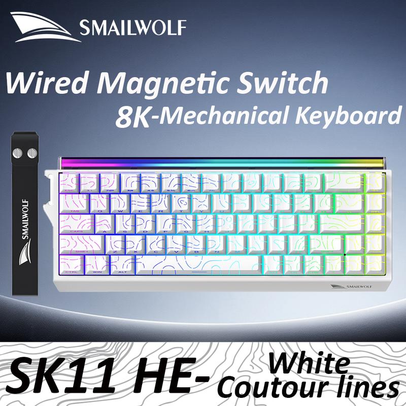 Bàn Phím Cơ Nam Châm SK11 HE  Phản Hồi 8K Siêu Tốc  Độ Chính Xác 0.01mm RGB Cực Cháy App ứng dụng Chuyên Game FPS