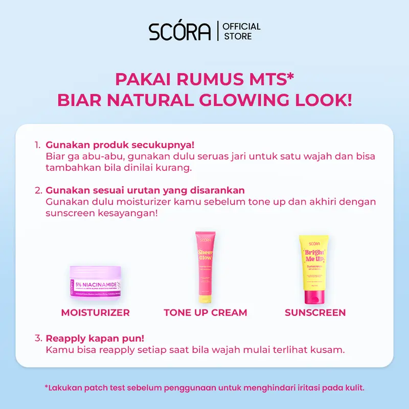 [Hero] SCORA Bright Me Up Sunscreen 40 gr Sunblock Mencerahkan Melindungi UV Menyerap
