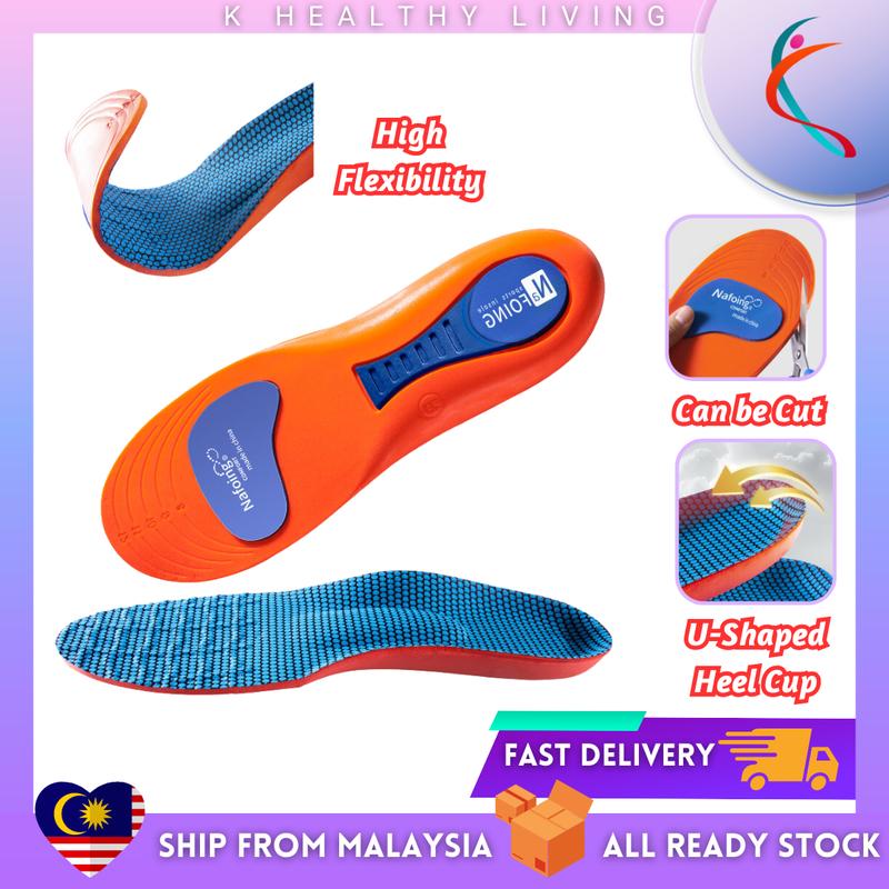 Ready Stock Memory Foam Thick Absorption Sports Insoles Comfortable ...
