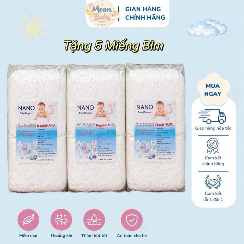 combo 150 miếng bỉm quần NANO fom bo thấm hút 800- 1200 ml