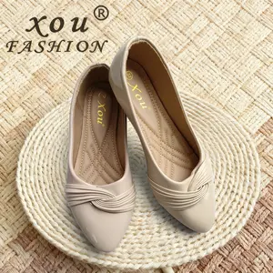 XOU Fashion Flatshoes Wanita A-50 Model Terbaru Sol Lembut Anti Selip Elegan untuk Keseharian Flat Shoes Wanita Kekinian - Korean Style Elegant
