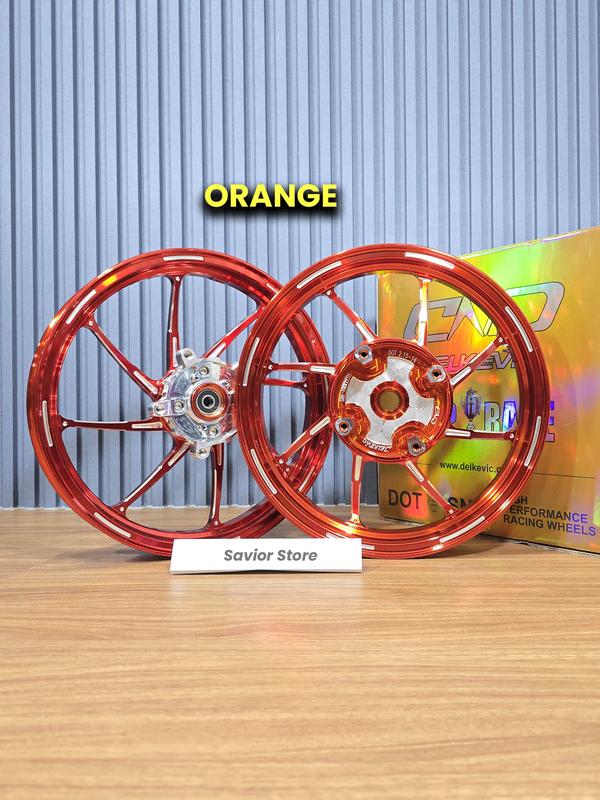 VELG DELKEVIC MODEL M8/ D-SERIES RING 14 LEBAR 185 215 PLUG AND PLAY VARIO 160 ABS CBS VARIO 125 150 NEW OLD LED MIO BEAT VARIO 110 SCOOPY MIO M3 PCX 160 Motorcycle 1