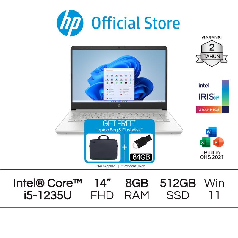 Laptop HP Intel Core i5 Gen 12 Iris X 8GB 16GB RAM 256GB