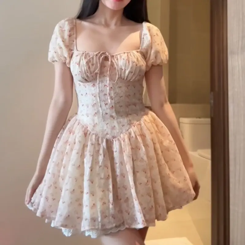 Váy Molly - Váy thiết kế Sassysis tùng phồng hoa trơn 8